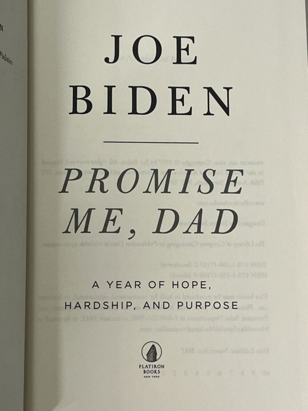 Promise Me Dad Joe Biden Hardcover Memoir Biography First Person Account - Picture 4 of 4